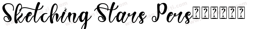 Sketching Stars Pers字体转换